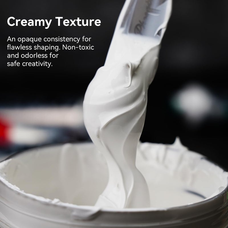 Phoenix Modeling Paste for Textured Art - 16.9 Fl Oz /500ml, Professional Acrylic Medium, Texture Paste for Acrylic Paints - Paint Supplies for Canvas Painting - Image 2